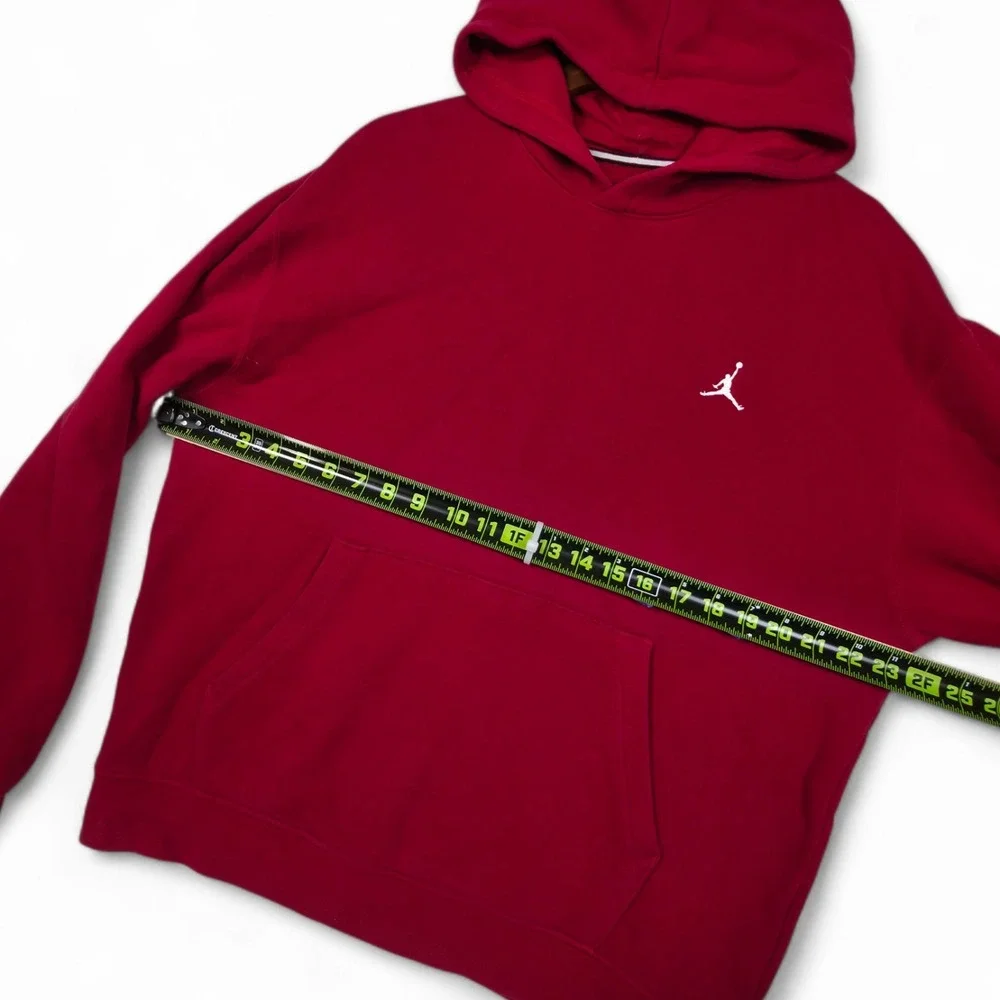Jordan Essential Fleece Hoodie Mens‎ Medium Gym Red Jumpman Pullover FJ7774-687